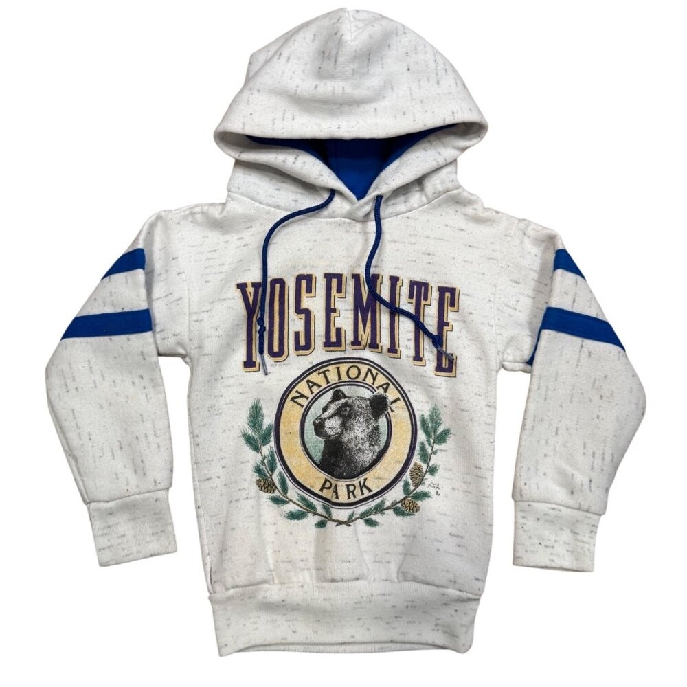 Vintage 80s Toddler Yosemite Park Hooded Sweatshirt 2-4